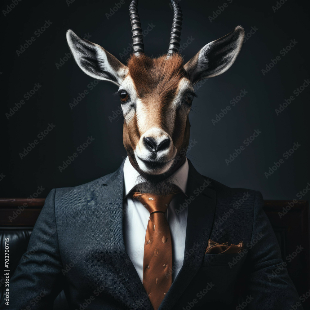 Gazelle in a suit