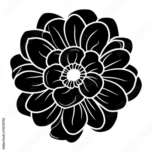 Hand drawn simple flower illustration