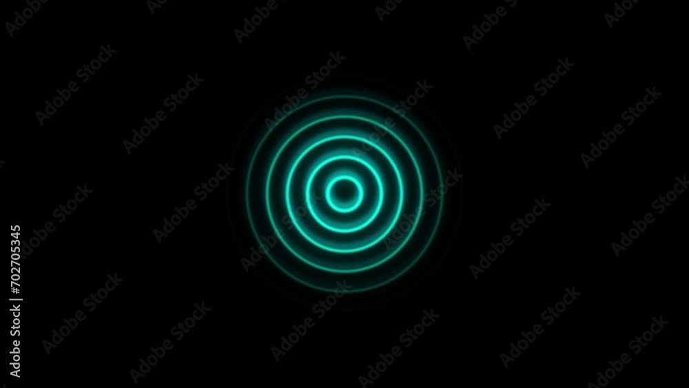 Abstract radio waves signal icon animation background Abstract radio waves signal icon animation background