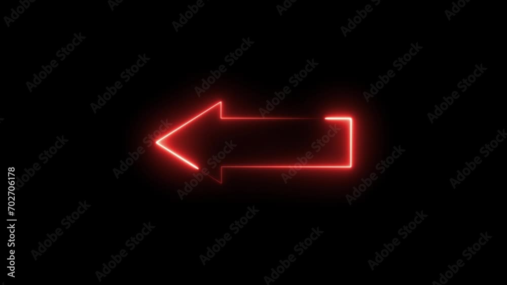 Abstract glowing neon arrow loading animation 4k. Abstract glowing neon arrow loading animation 4k.