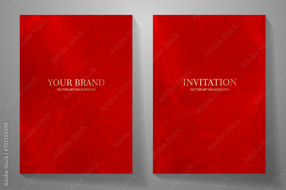 Elegant red and gold cover design set. Luxury vector red texture background collection for cover design, invitation, poster, flyer, wedding card, luxe invite, prestigious voucher, menu design. Elegant red and gold cover design set. Luxury vector red texture background collection for cover design, invitation, poster, flyer, wedding card, luxe invite, prestigious voucher, menu design.