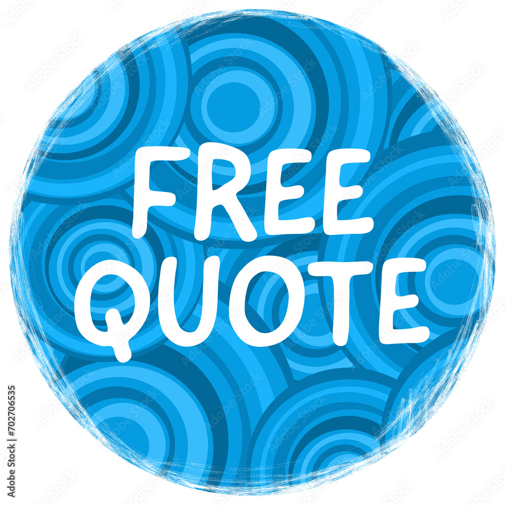 Free Quote Blue Circles Texture Round Jagged Edges Round 
