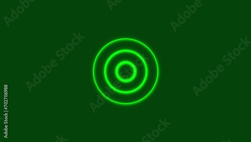 Abstract radio wave signal animation background  