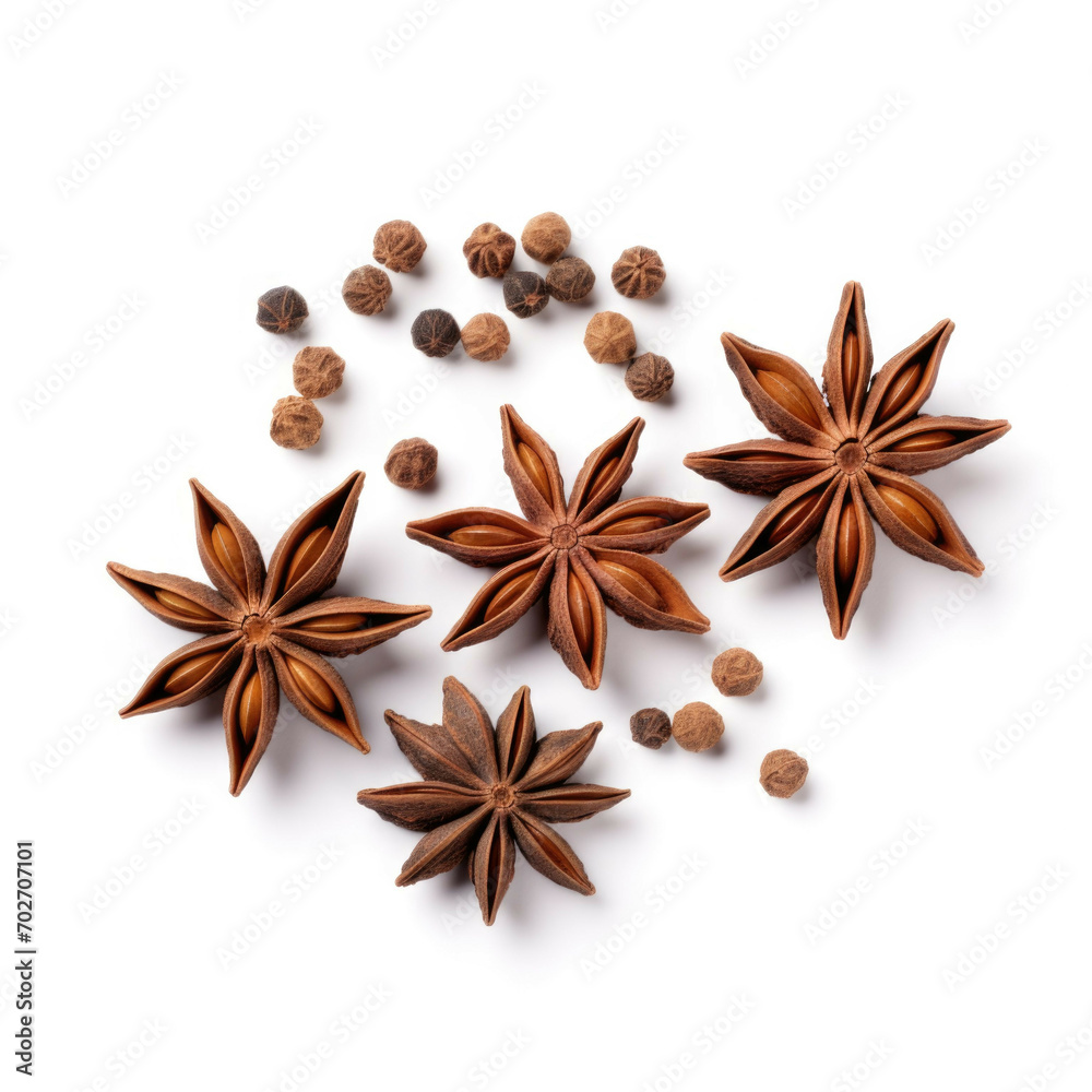 Anise Seeds isolated on white background
