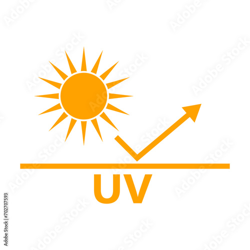 Reflective UV icon. Ultraviolet. Vector.