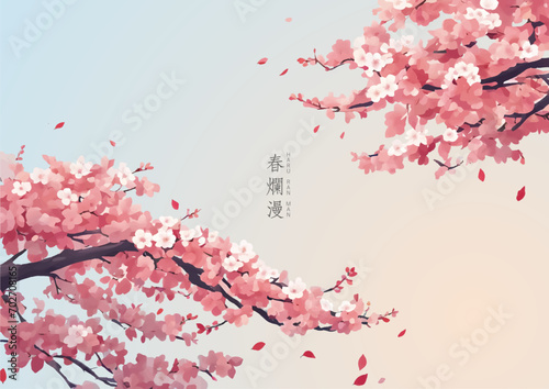 満開の桜の木　Japanese Sakura Tree