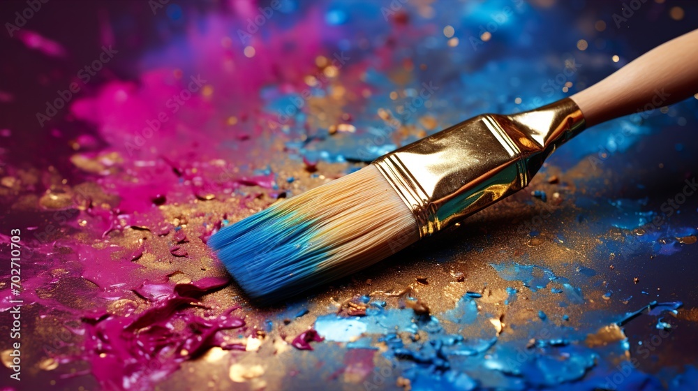 Fototapeta premium brushes and paints