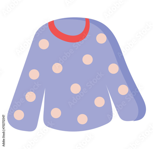 Selfcare element of colorful set. An inviting illustration marries creative design with the comforting presence of a pajama in the context of self-care and relaxation. Vector illustration.