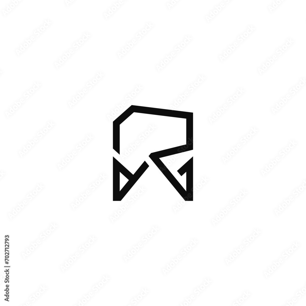 R letter crown company logo design. R letter crown company logo design.