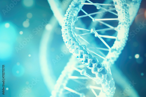 blue and white background with a DNA molecule pattern