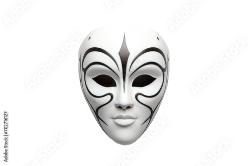 Fashionable Mask Isolated On Transparent Background