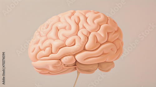 Anatomical Model of human brain photo