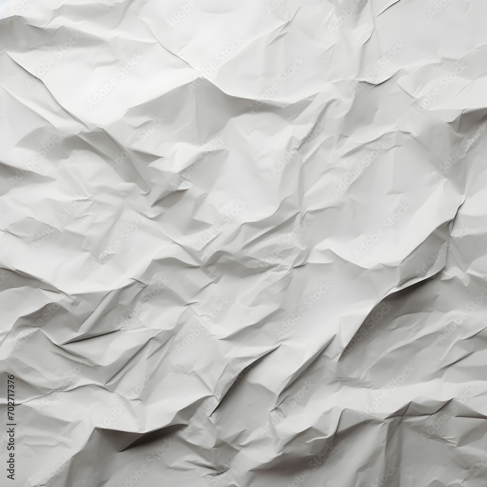Wrinkled white paper texture background Wrinkled white paper texture background