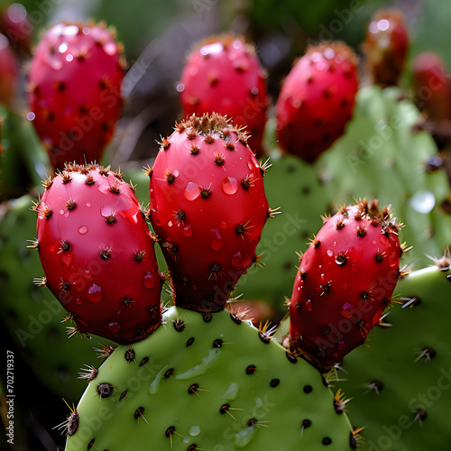 Prickly pear cactus fruit 