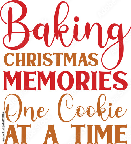 Baking Christmas Memories SvgEpsPngDxfJpgPdf, Gingerbread Svg, Christmas Svg, Santa Hat Silhouette, Winter Quote, Christmas Cookie Svg,