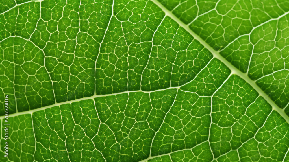 Fresh green leaf texture macro close-up. Generative AI Fresh green leaf texture macro close-up. Generative AI