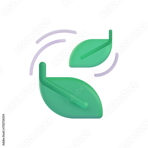 Leaf Fluttering in Wind
