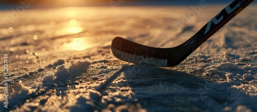 Hockey stick in play