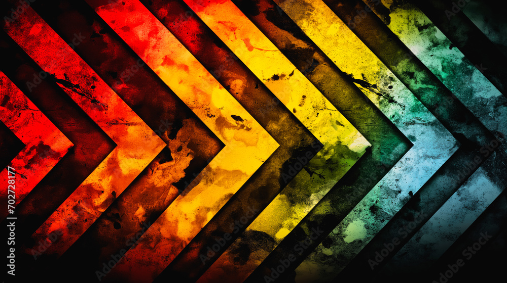 Right On Target, Geometric Grunge Vibrant Arrows Pointing Right, A Burst of Energy, Generative AI Right On Target, Geometric Grunge Vibrant Arrows Pointing Right, A Burst of Energy, Generative AI