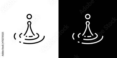 水面に水滴が落ちるアイコン