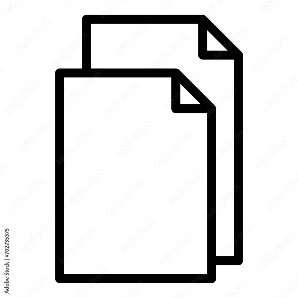 Paper icon or logo illustration outline black style Paper icon or logo illustration outline black style
