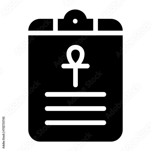 report glyph icon