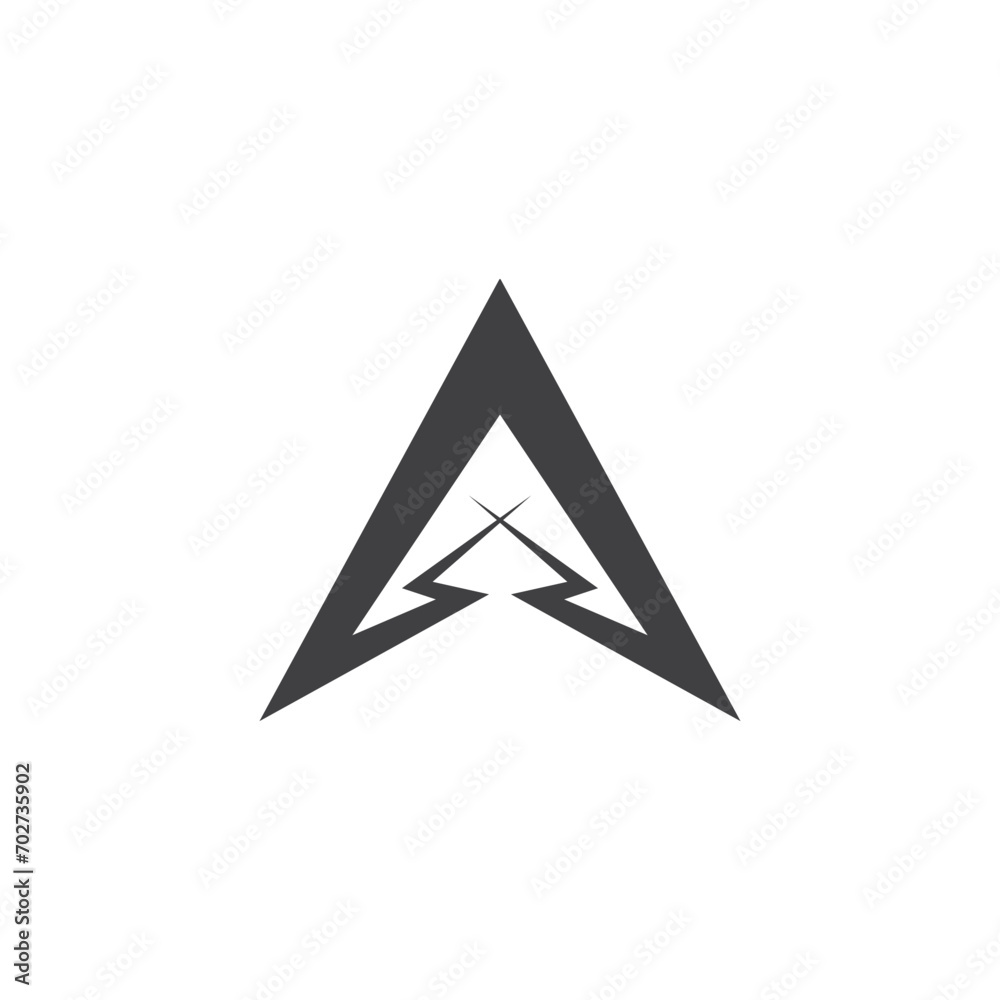 Spear logo vector design template