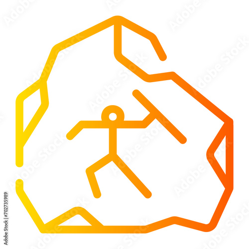 cave painting gradient icon