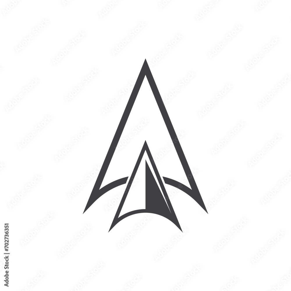Spear logo vector design template Spear logo vector design template