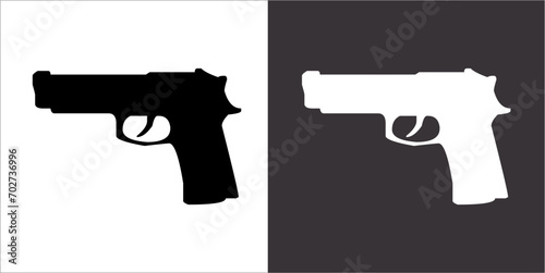 IIlustration Vector graphics of Pistol icon