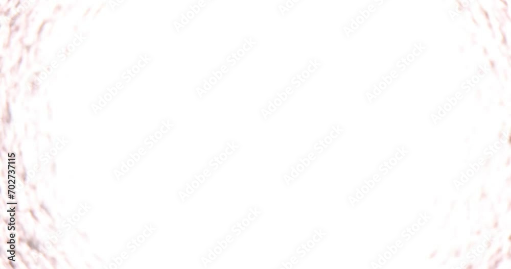 Texture of rough pipe inside and bright light at end of tunnel. Sewerage construction concept