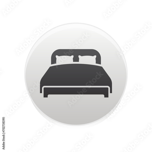 Bed store logo. Simple Furniture Bed Store Logo Template Vector 