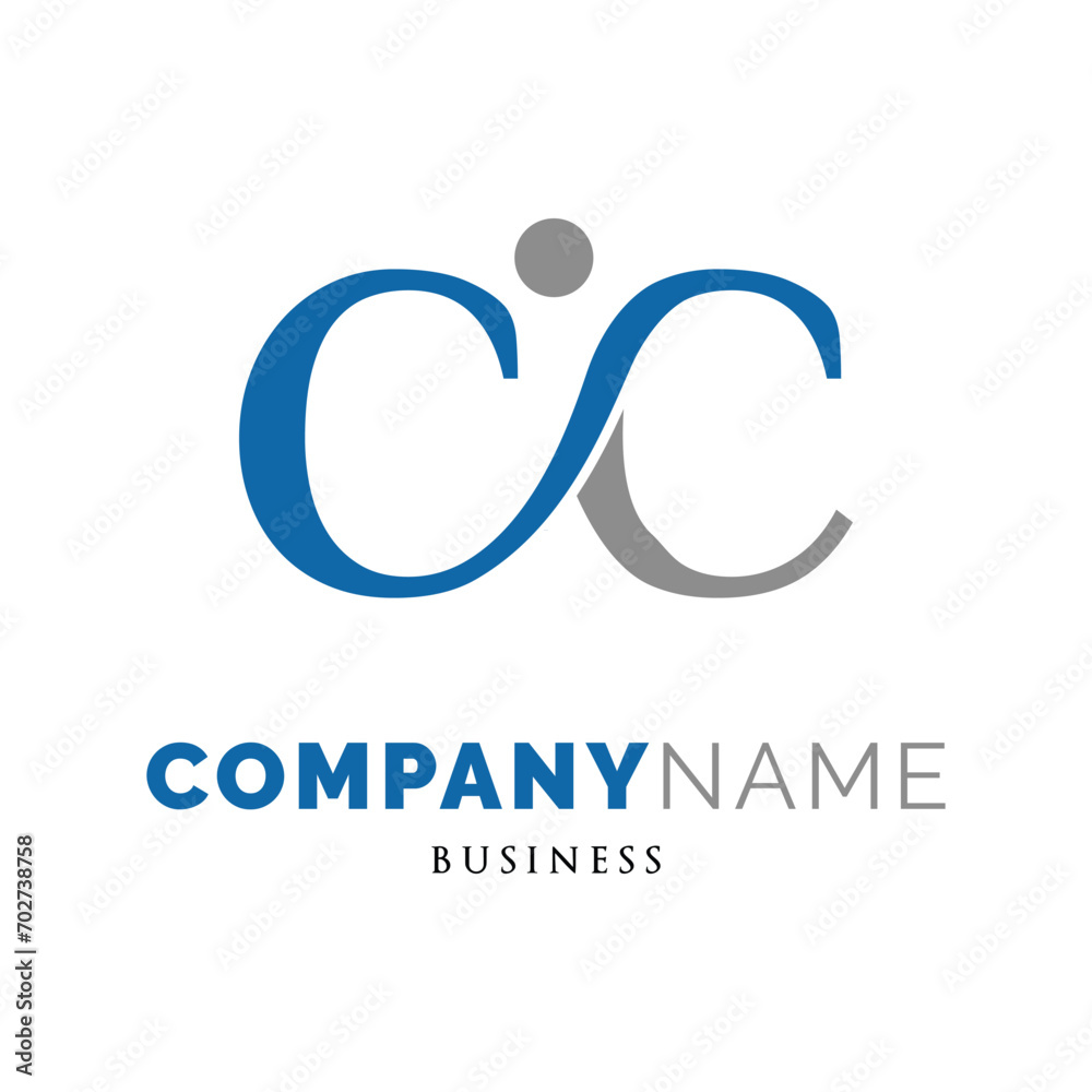 Initial Letter CC People Icon Logo Design Template Initial Letter CC People Icon Logo Design Template