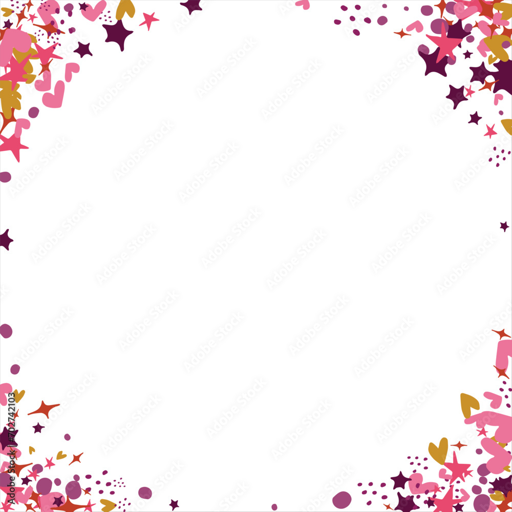 confetti, hearts, stars for promotions and events . party, diary, decorate, event. Vector illustration. confetti, hearts, stars for promotions and events . party, diary, decorate, event. Vector illustration.