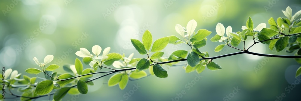 Obraz premium Green nature with copy space using as natural background or wallpaper.