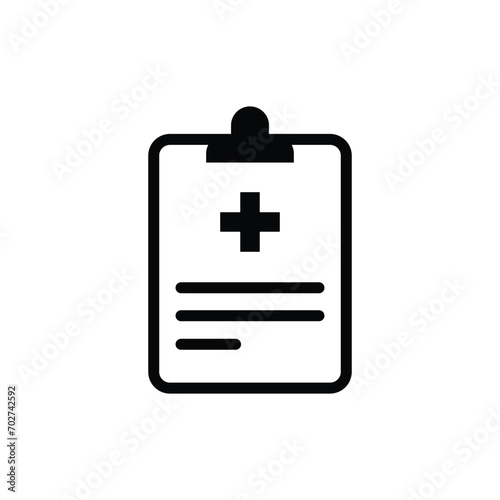 medical report icon vector