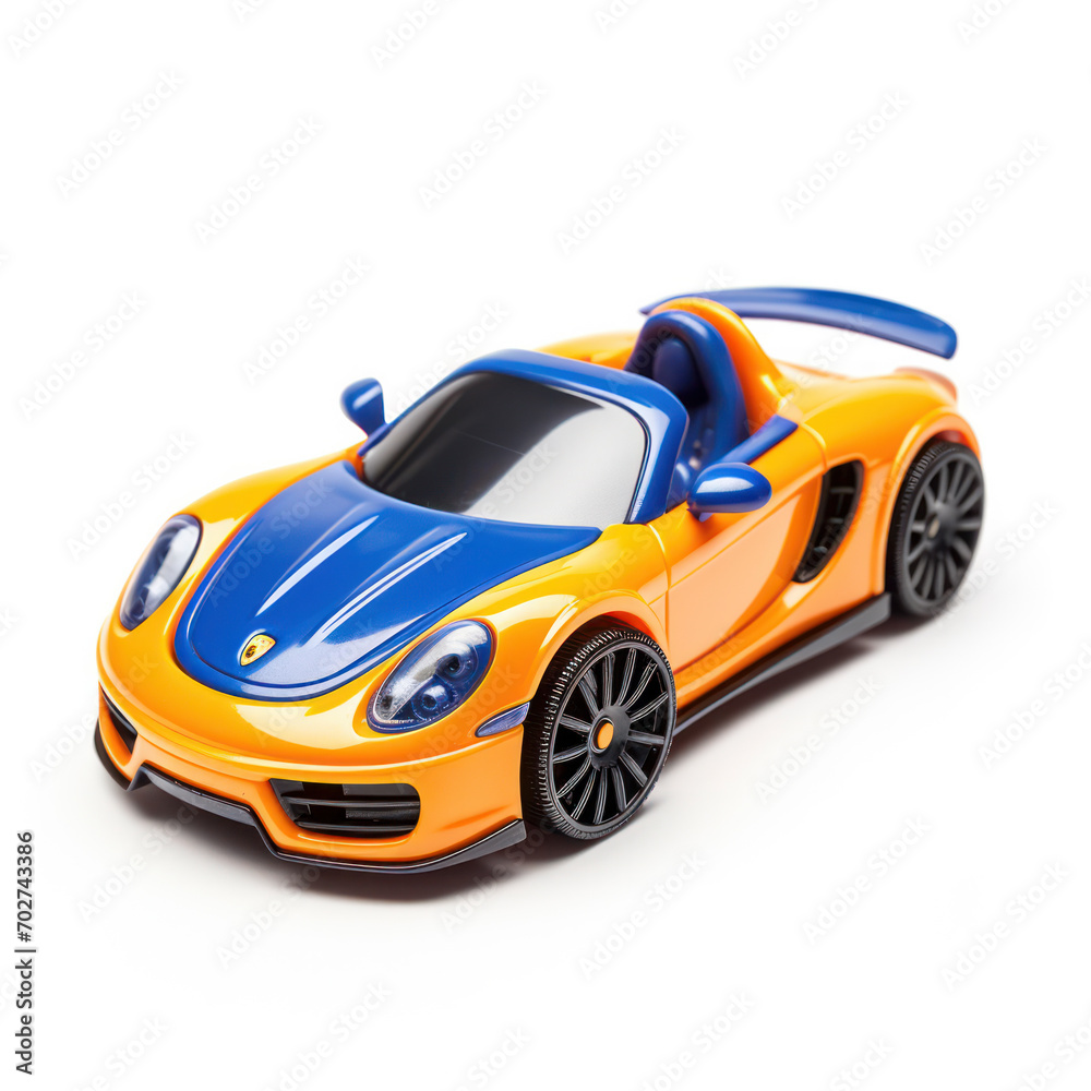 toy car on white background.