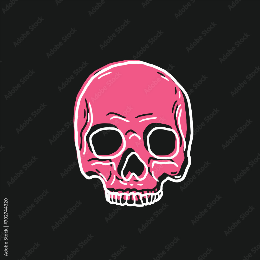 skull vector illustration template design skull vector illustration template design