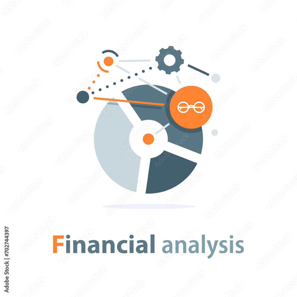 Obraz premium Investment strategy, financial analysis, hedge fund, venture business, mutual fund, trust management, interest rate, capital growth