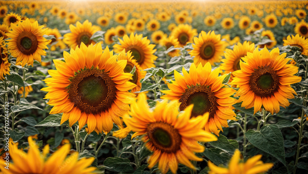 sunflower field in summer sunflower field in summer