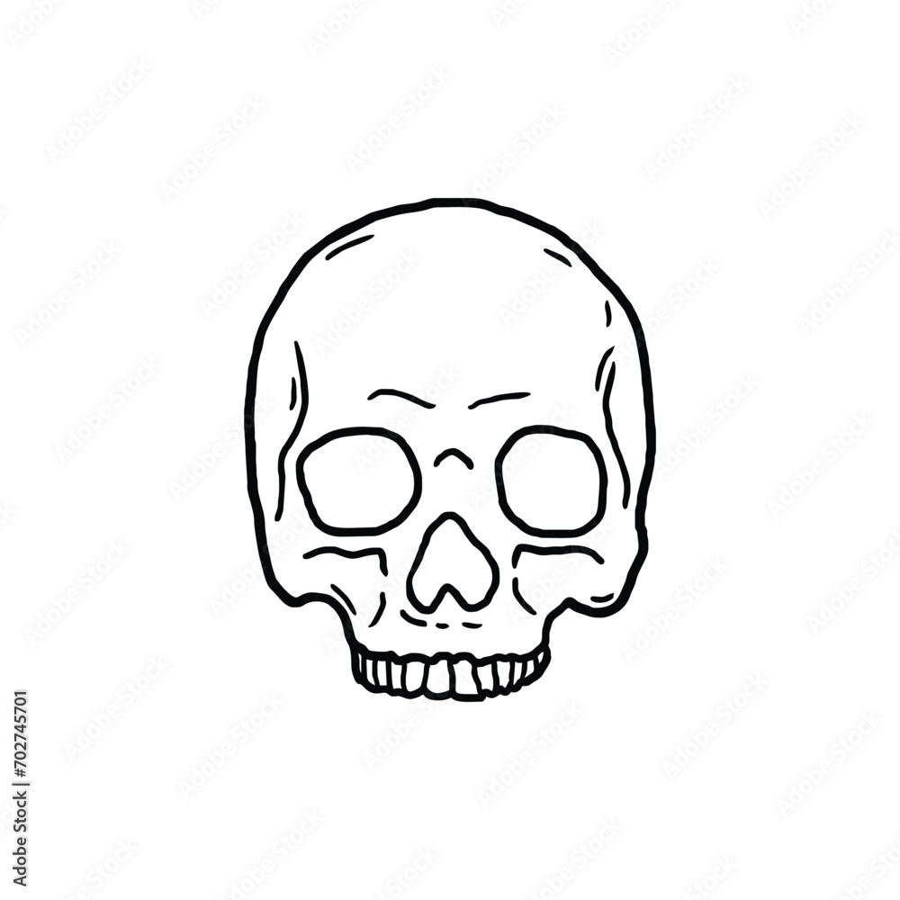 skull vector illustration template design skull vector illustration template design