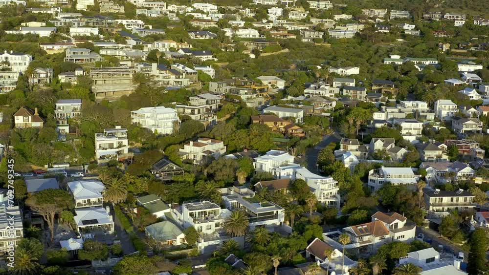 Vidéo Stock Property, community or drone of neighborhood or nature for