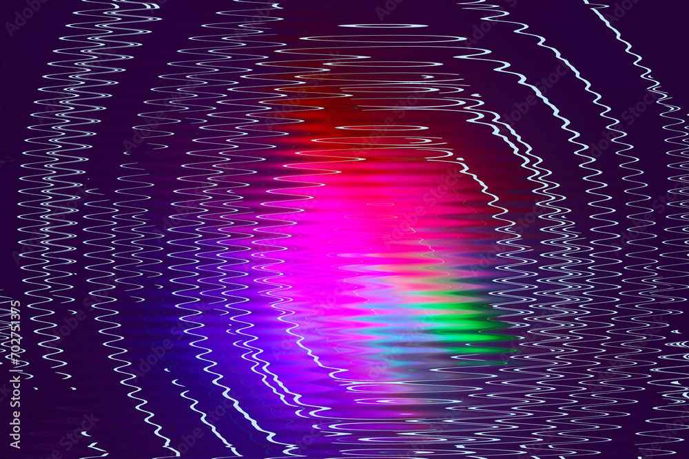 Fototapeta premium Fantasy whirlpool abstract with frequency wave ripples