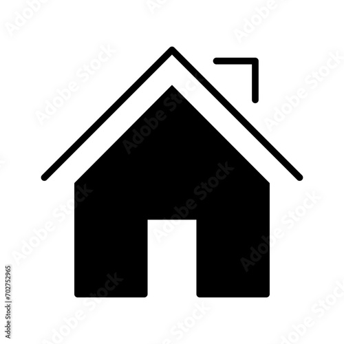 Home icon vector. House illustration sign. Cottage symbol. Hut logo.