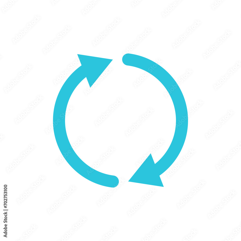 Rotate, Big Change icon, Two arrows. From blue icon set. Rotate, Big Change icon, Two arrows. From blue icon set.