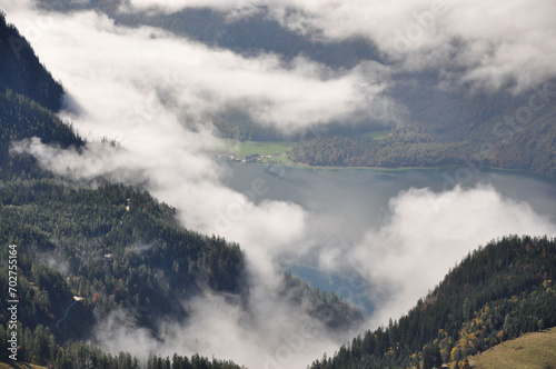 Mountains of Konigssee, Schonau, Berchtesgadener Land, Bavaria, Germany photo