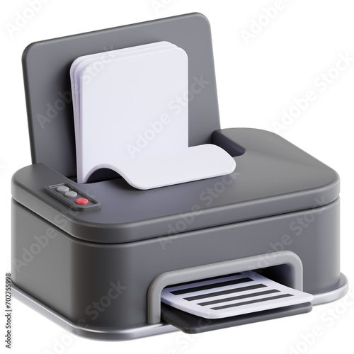 PNG 3D printer icon isolated on a white background