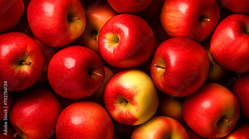 Group of apple fruit wallpaper - ai generative Group of apple fruit wallpaper - ai generative