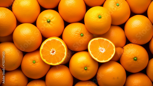 Group of orange fruit wallpaper - ai generative © DesiArt