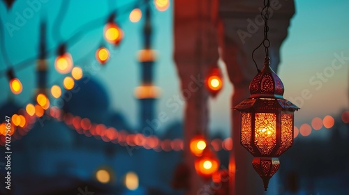 Fawanis. Stunning Ramadan candle lantern. photo